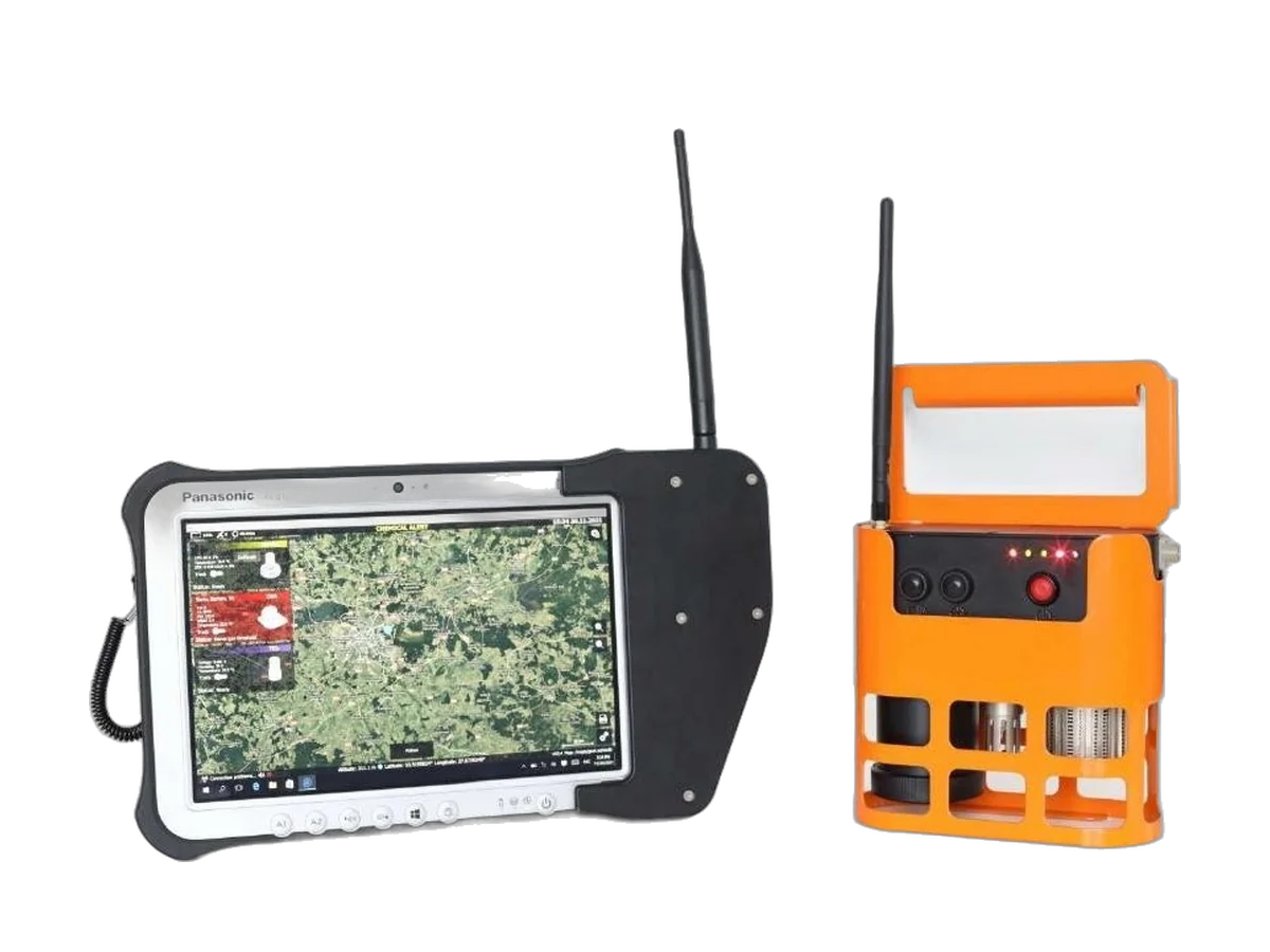 MS-RCD2 radiological and chemical detector with rugged tablet